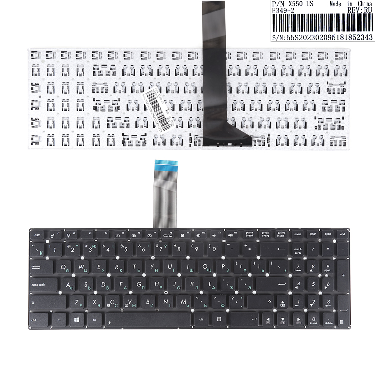 Picture of New Replacement Laptop Keyboard For ASUS X550 BLACK(Without FRAME,Without Foil) RU Layout